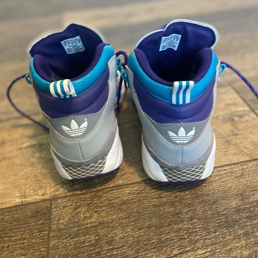Adidas Purple and Blue Sneakers